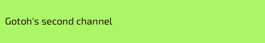 Gotoh's second channel
